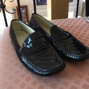 Tod’s patent driving shoes , size 8